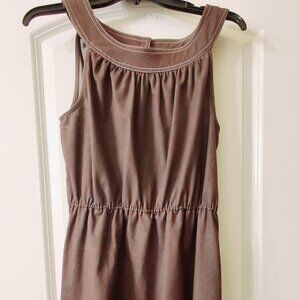 Emma & Michele Brown Denim Side Pockets Dress Size 10